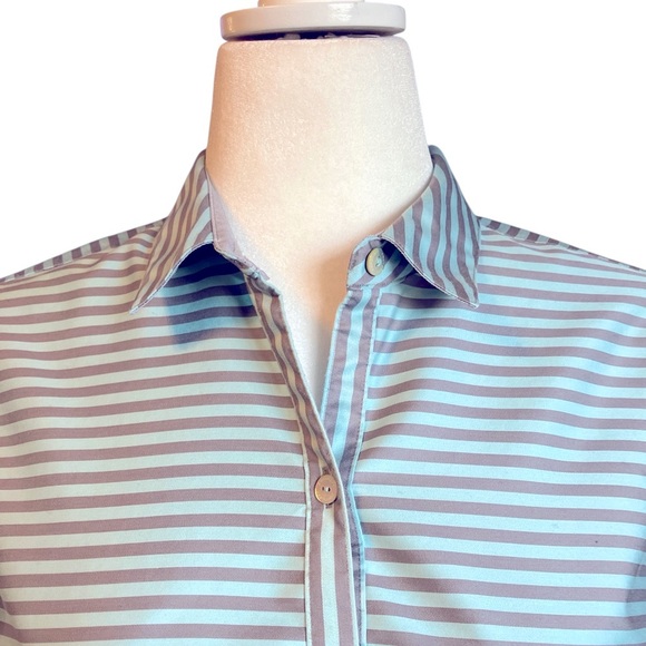 Foxcroft Heritage Non-Iron Button Down Blouse 8P EUC - Picture 3 of 11